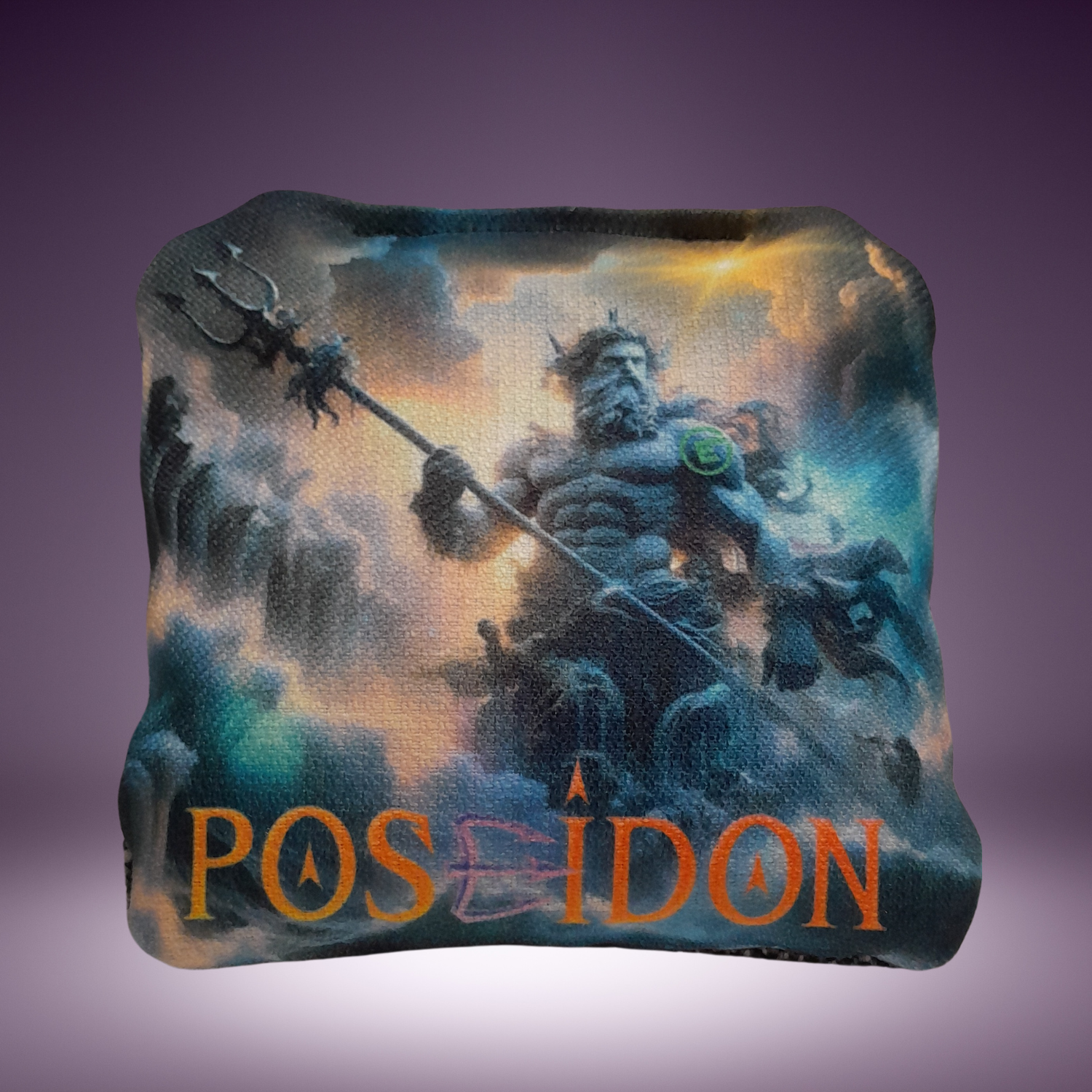 Poseidon Cornhole Bag front