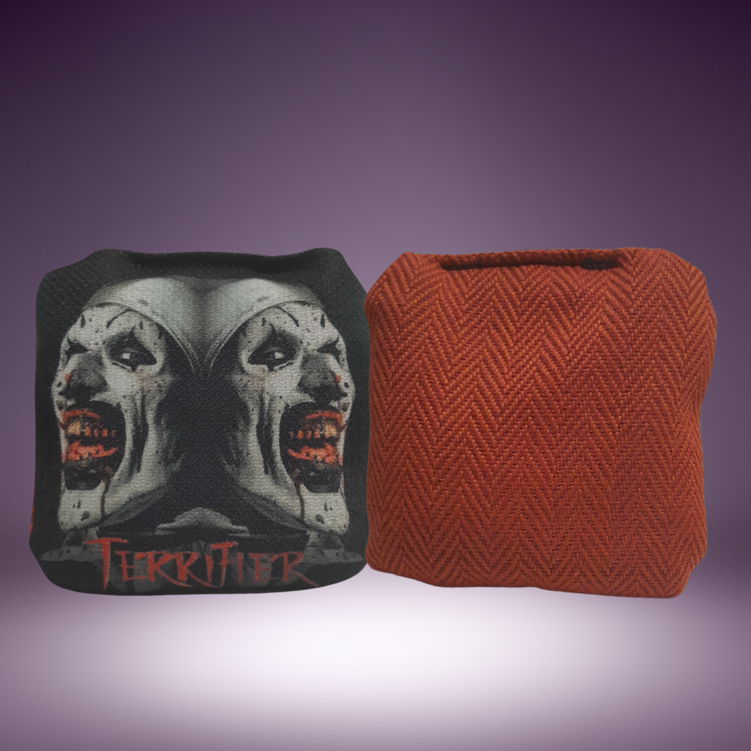 TERRIFIER CORNHOLE BAGS FRONT