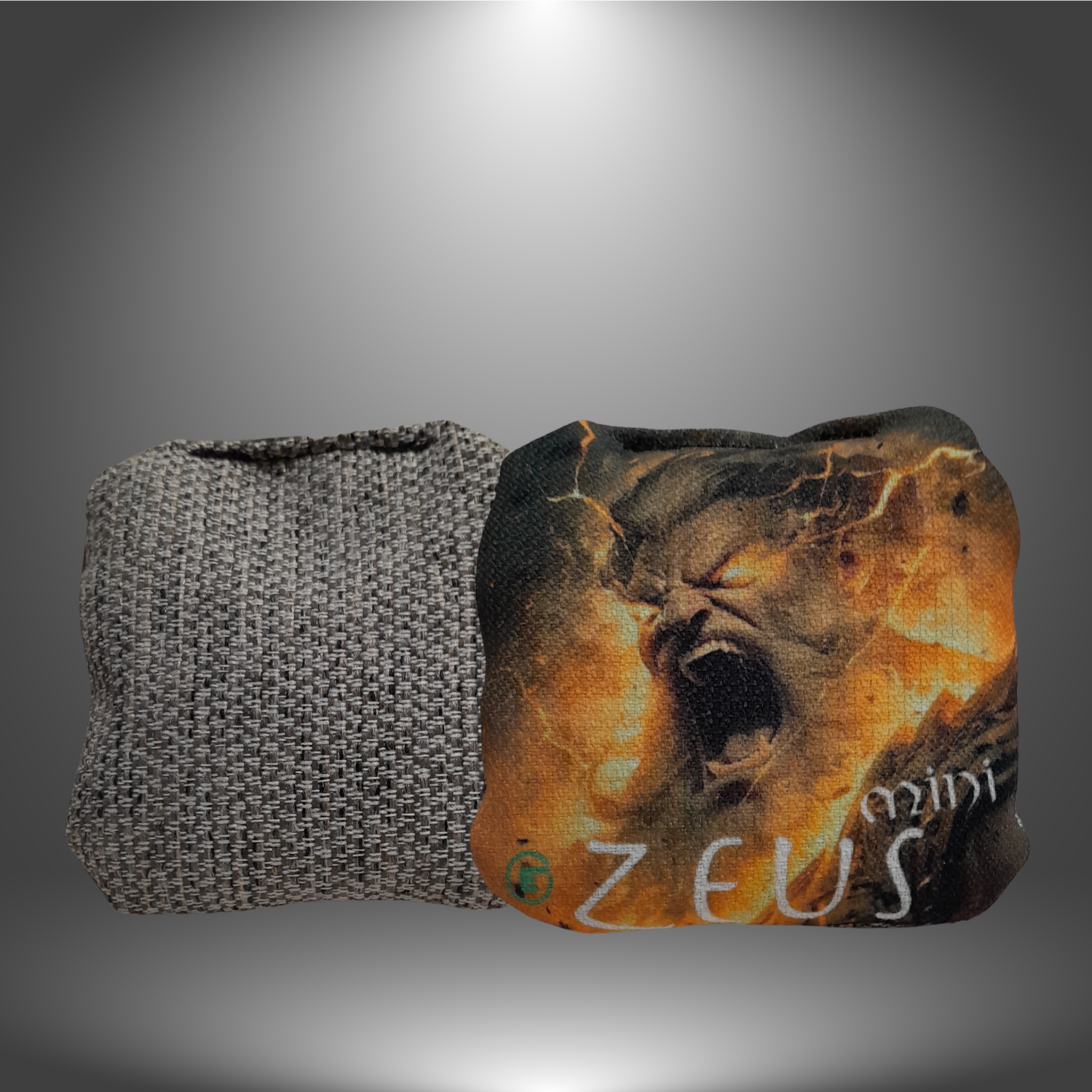 ZEUS MINI CORNHOLE BAGS FRONT