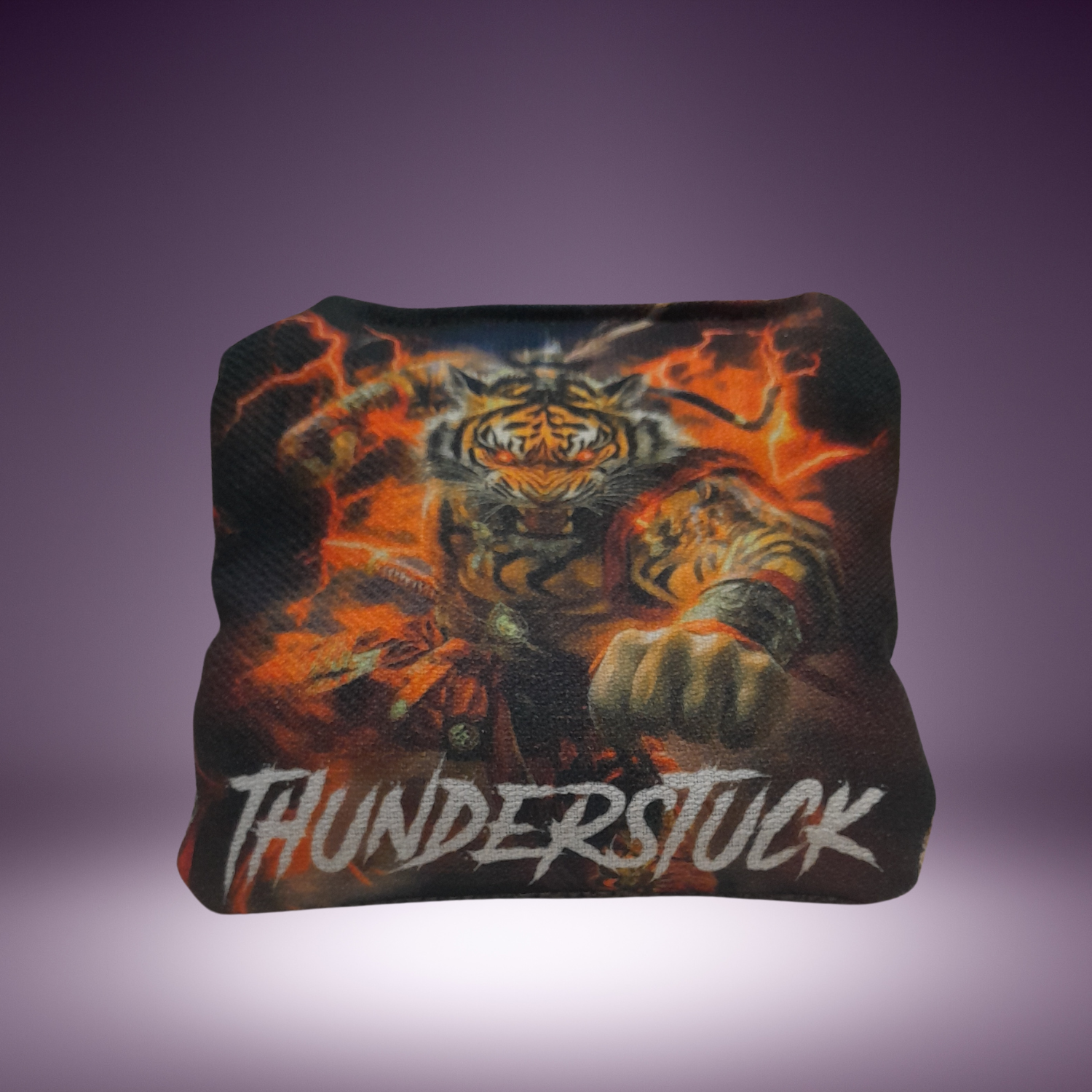 THUNDERSTRUCK TIGER Cornhole Bags front