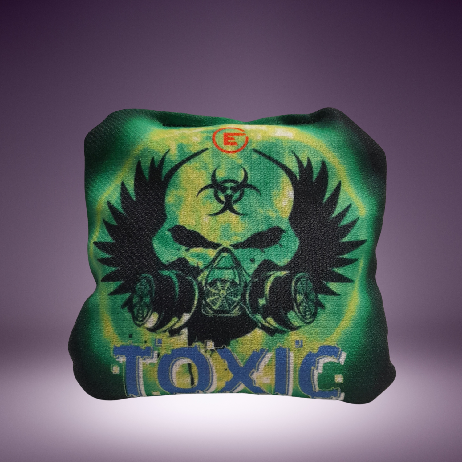 Toxic GREEN Cornhole Bags front